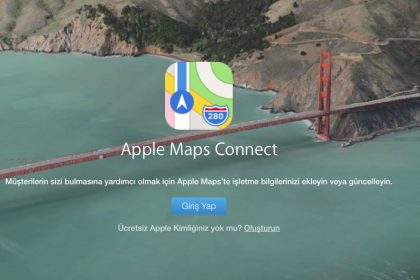 apple harita kayıt